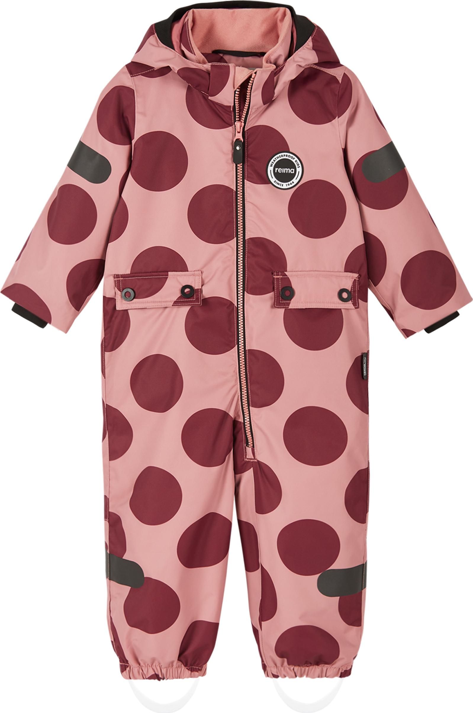Reima Kids' Waterproof Overall Marte Mid Rose Blush-Aop