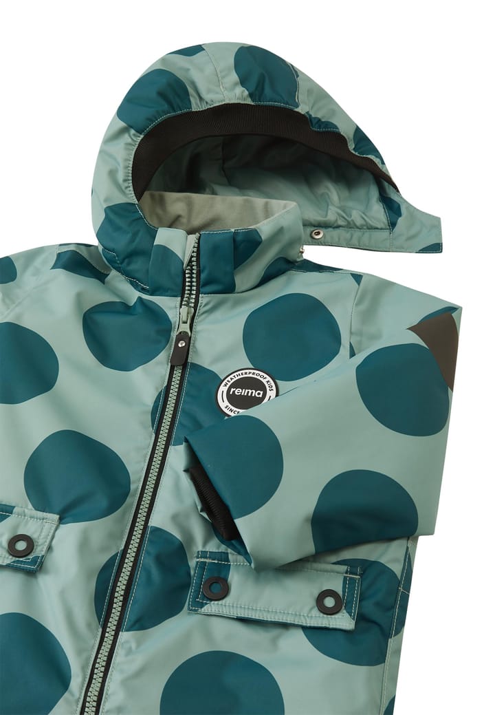 Reima Kids' Waterproof Overall Marte Mid Stone Green-Aop Reima