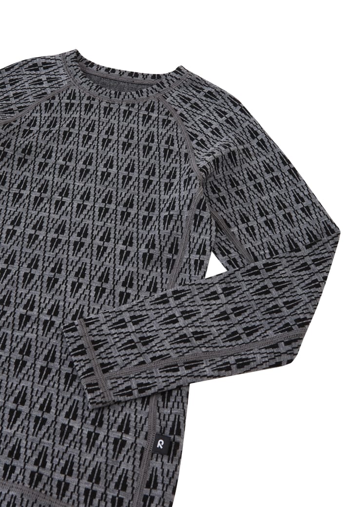 Reima Wool Base Layer Set, Taival, Aop Melange Grey Reima