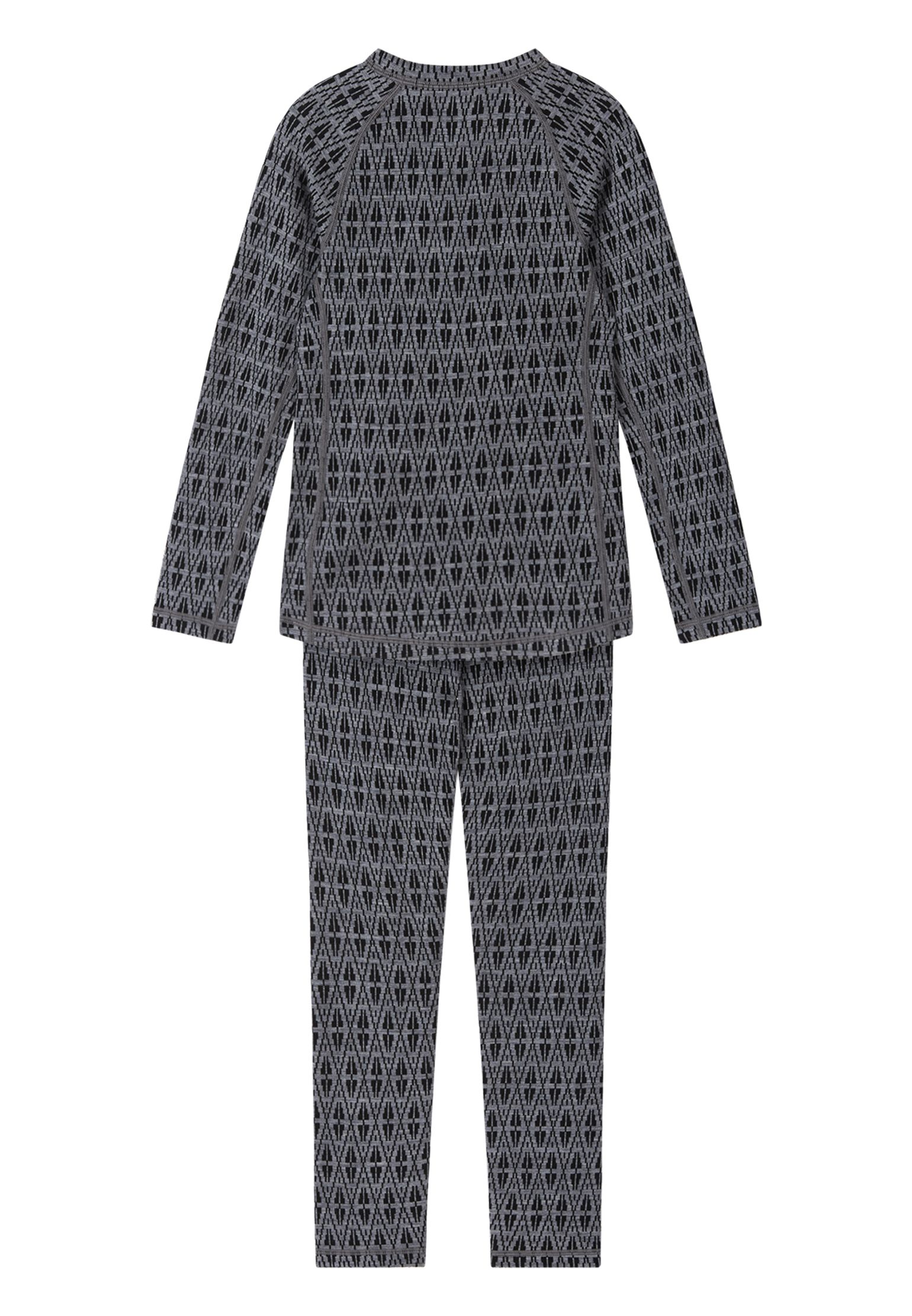 Reima Wool Base Layer Set, Taival, Aop Melange Grey