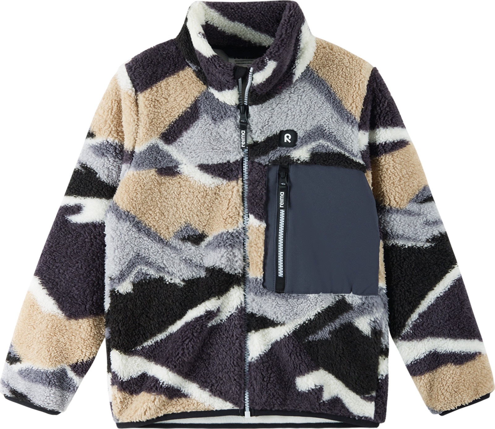 Reima Kids' Sweater Turilas Soft Black Långärmade vardagströjor 134