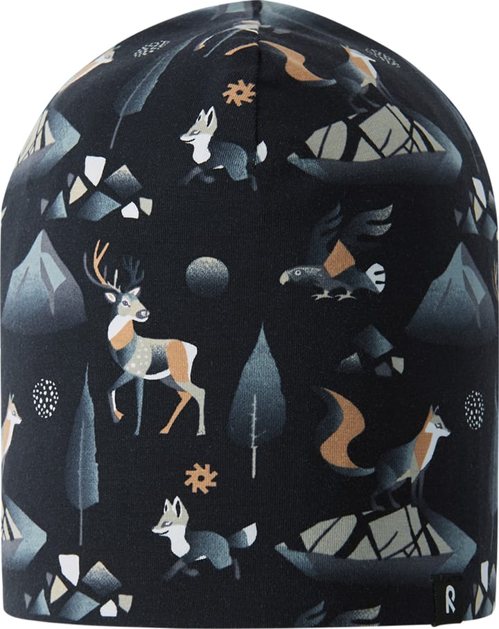 Reima Kids' Beanie Tanssi Aop Black Reima