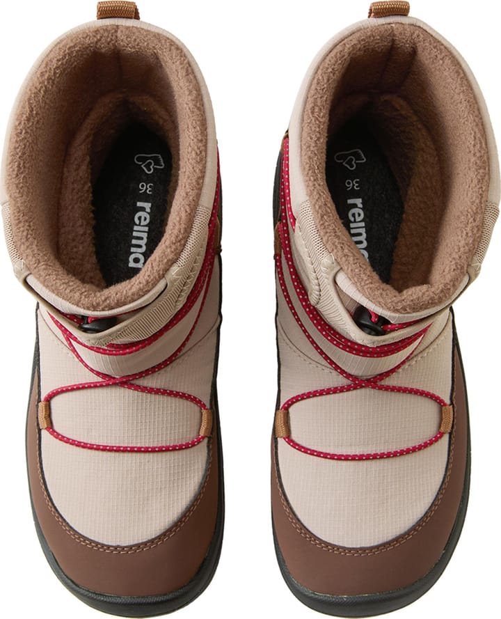 Reima Juniors' Reimatec Barefoot Winter Boots Ensilumi Earthy Beige Reima