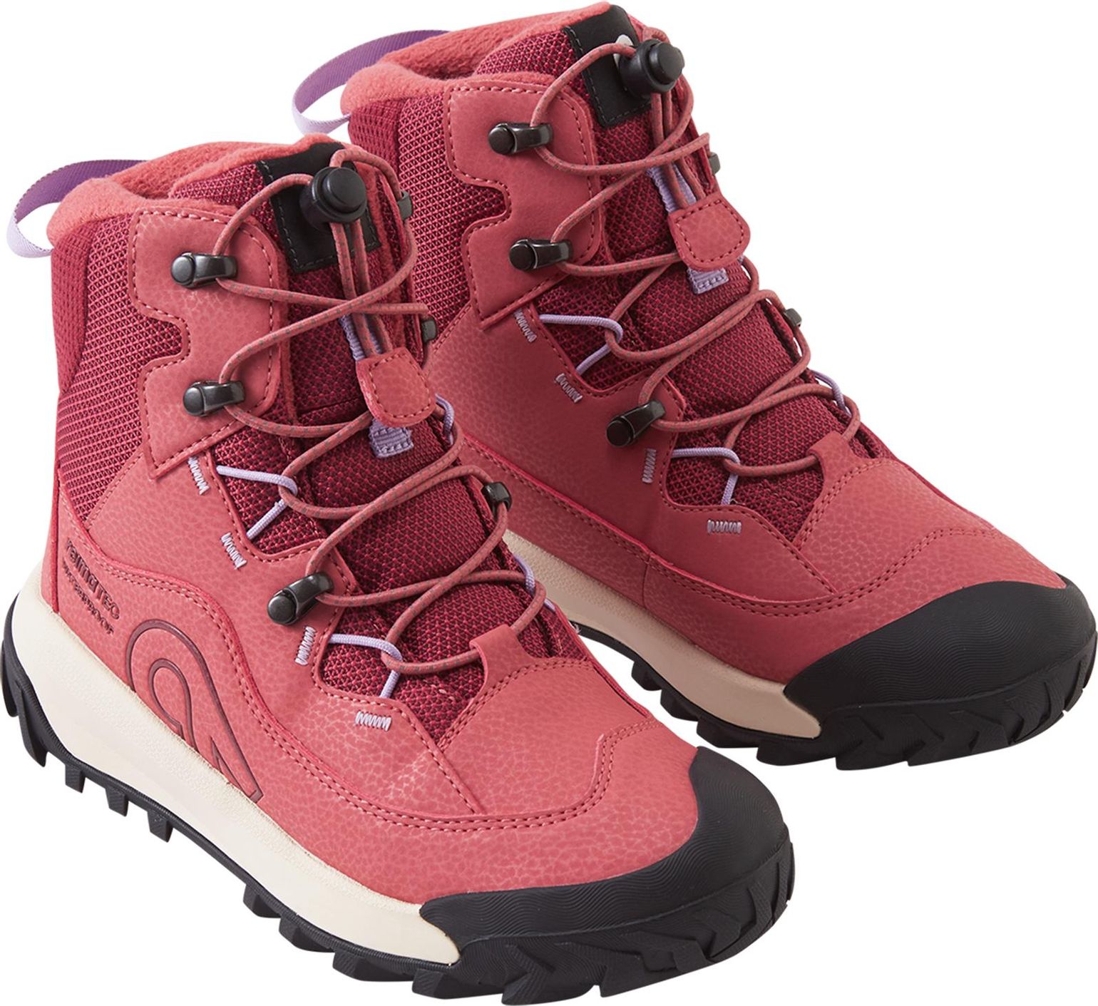 Reima Kids' Reimatec Winter Boots Kulkuri Frost Red Clay