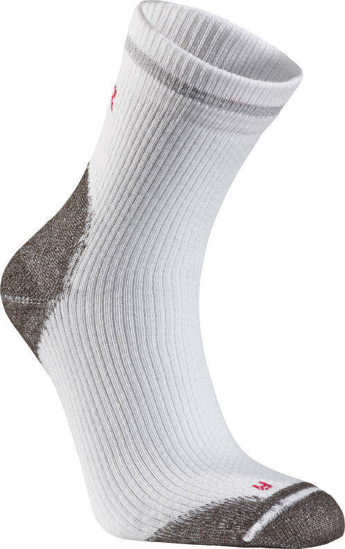 Seger Running Mid Compression White/Cerise Urheilusukat 46-48