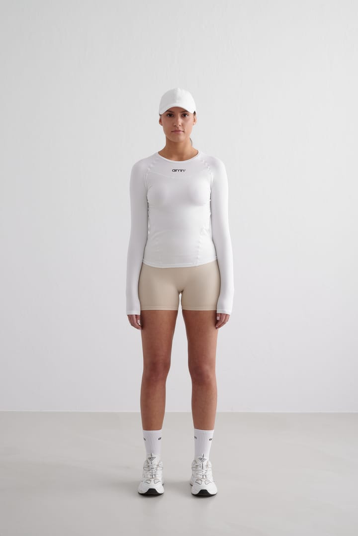 Aim'n Women's Soft Basic Long Sleeve White Aim'n