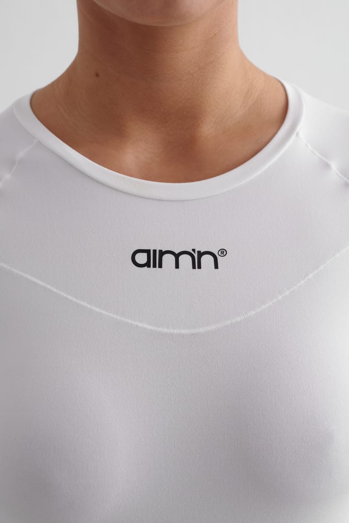 Aim'n Women's Soft Basic Long Sleeve White Aim'n