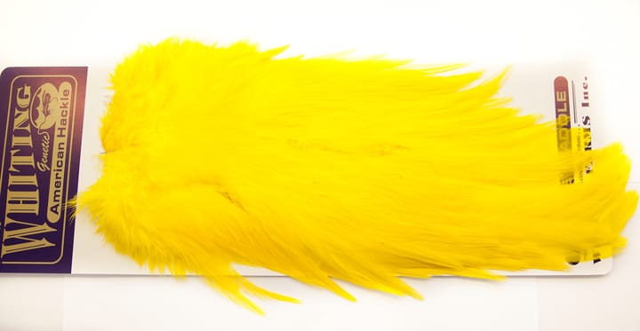 Whiting Whiting Am. Rooster Saddle - Yellow (White Dyed) Whiting
