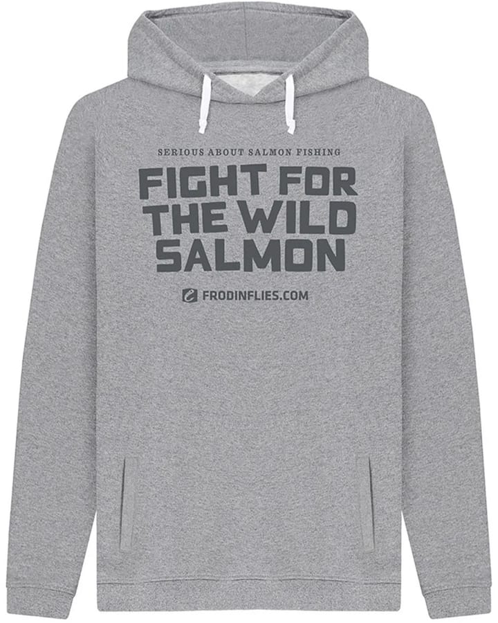 Frodin Flies Frödin Wild Salmon Hoodie Heather Grey Heather Grey Frodin Flies