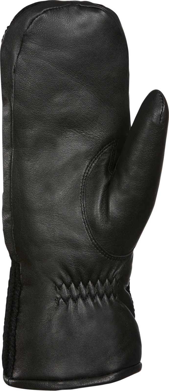 Kombi Women's Ariana Leather and Knit Mittens Black Kombi