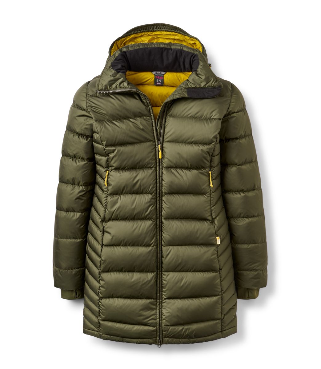 Rab Deep Cover Parka Wmns Second Stitch Army (citronella)