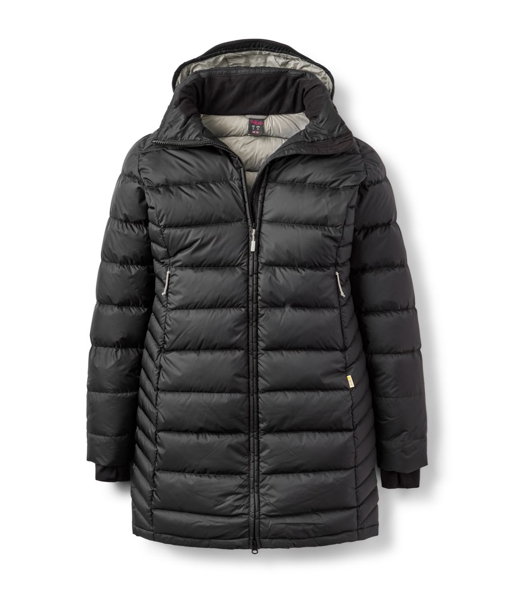 Rab Deep Cover Parka Wmns Second Stitch Black (light Zinc)