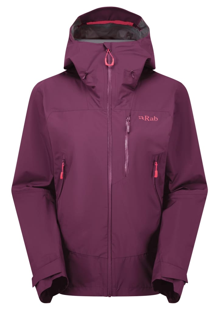 Rab Downpour Mountain Jacket Wmns Mulberry Rab Rab Downpour Mountain Jacket Wmns Mulberry Rab