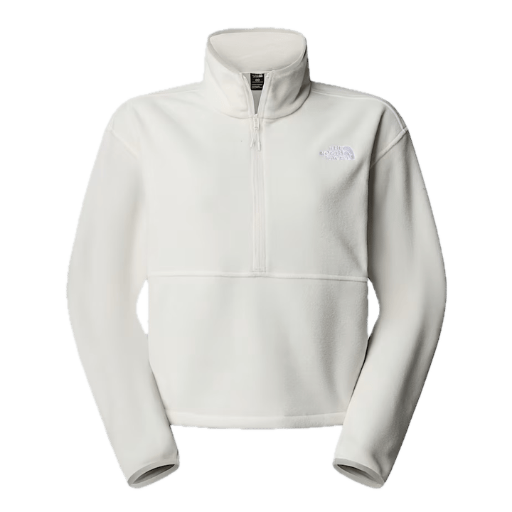 The North Face W Glacier Fleece 1/2 Zip Short Jacket White Dune The North Face