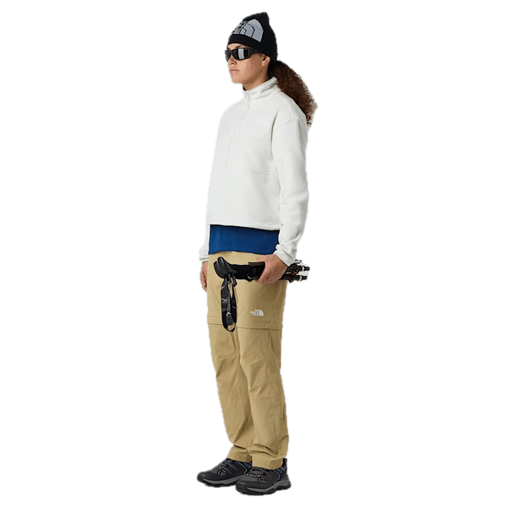 The North Face W Glacier Fleece 1/2 Zip Short Jacket White Dune The North Face The North Face W Glacier Fleece 1/2 Zip Short Jacket White Dune The North Face
