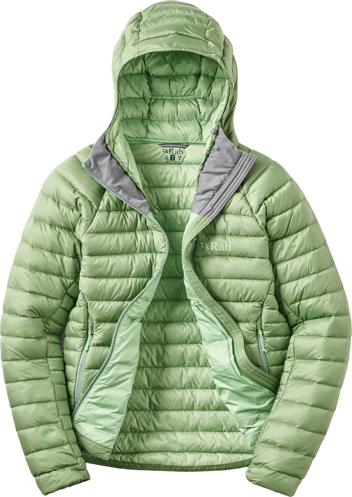 Rab Women's Microlight Alpine Down Jacket Dark Fig Green Rab