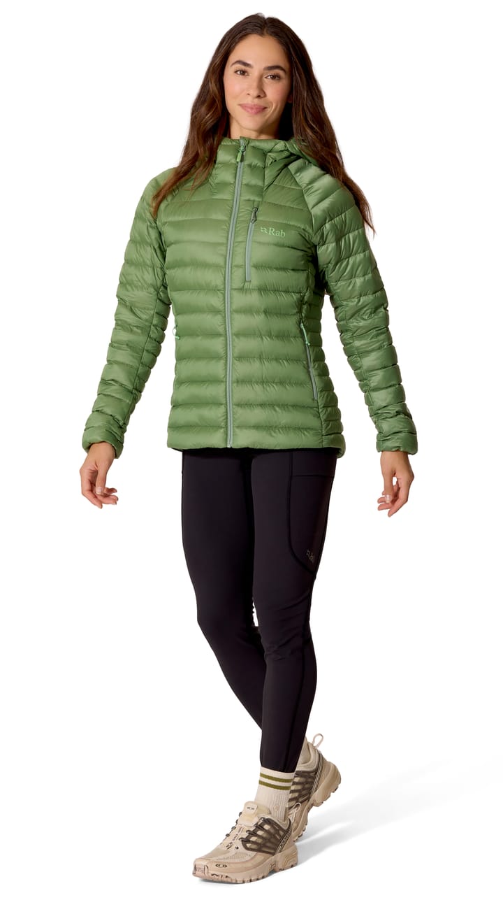 Rab Women's Microlight Alpine Down Jacket Dark Fig Green Rab