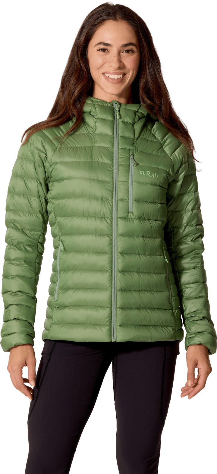 Rab Women's Microlight Alpine Down Jacket Dark Fig Green Rab