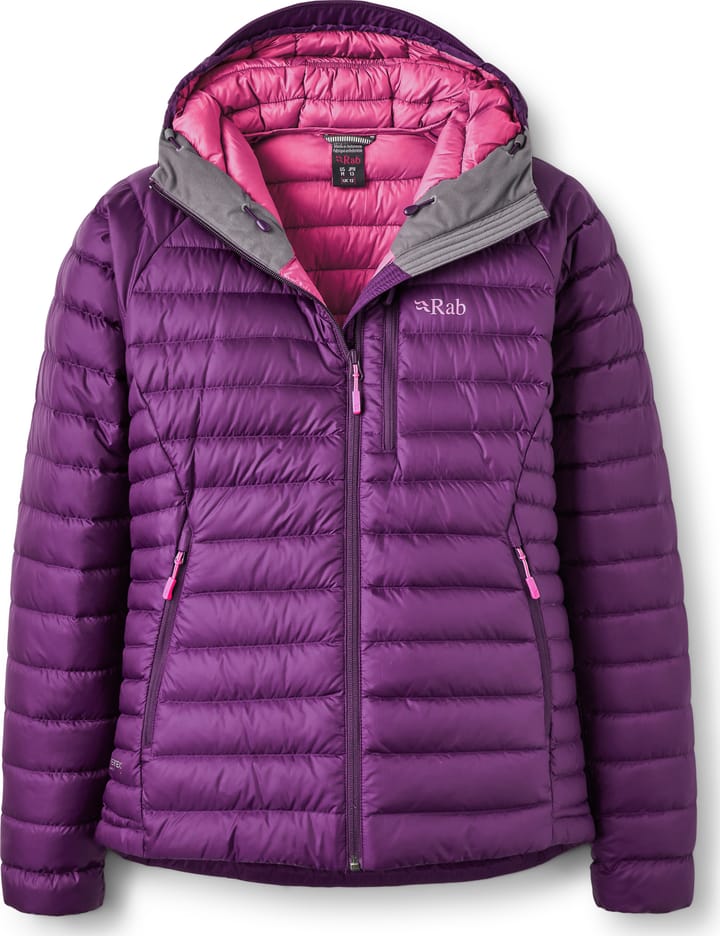 Rab Women's Microlight Alpine Down Jacket Mulberry Rab