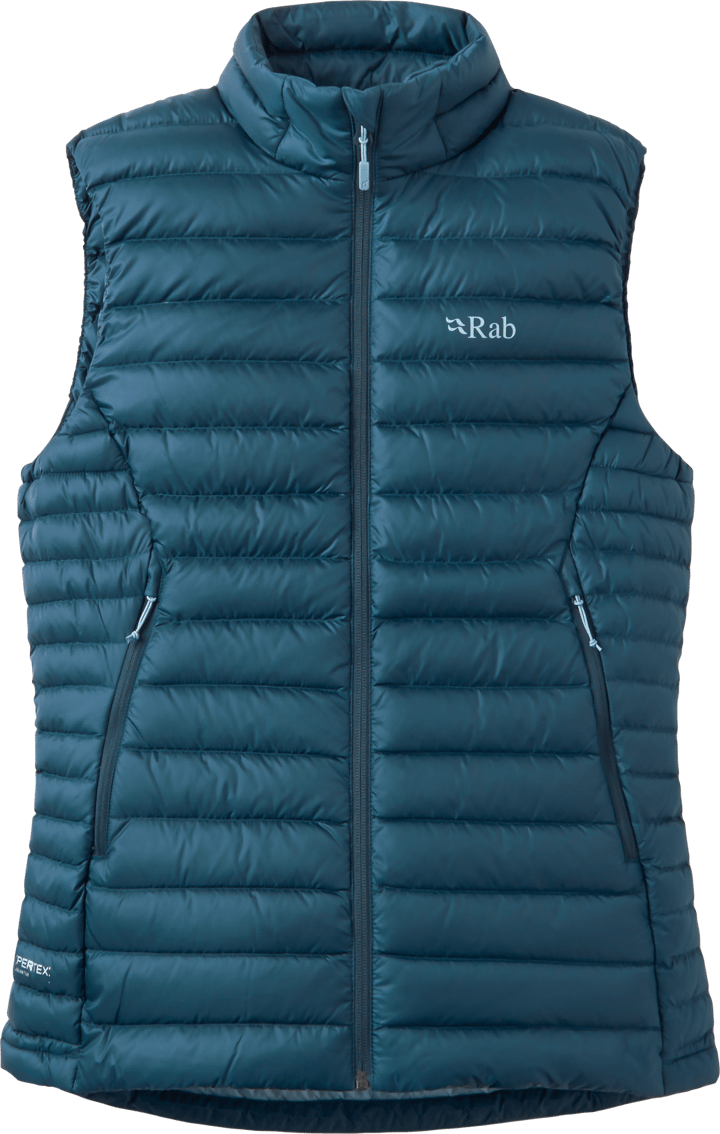 Rab Women's Microlight Down Vest Tempest Blue Rab