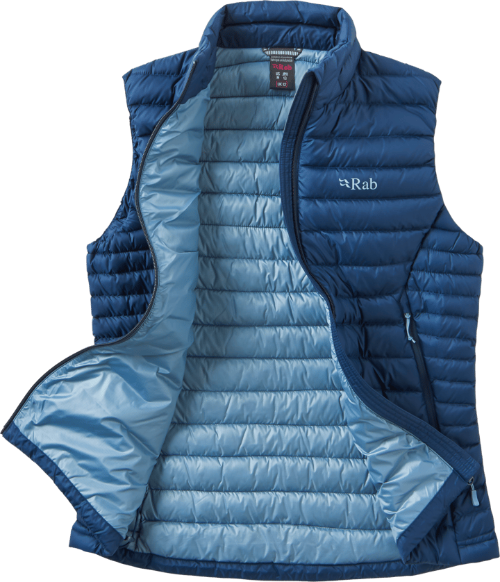 Rab Women's Microlight Down Vest Tempest Blue Rab
