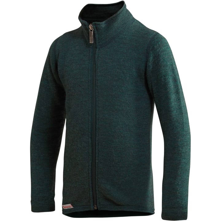 Kids' Full Zip Jacket 400 Forest Green Woolpower