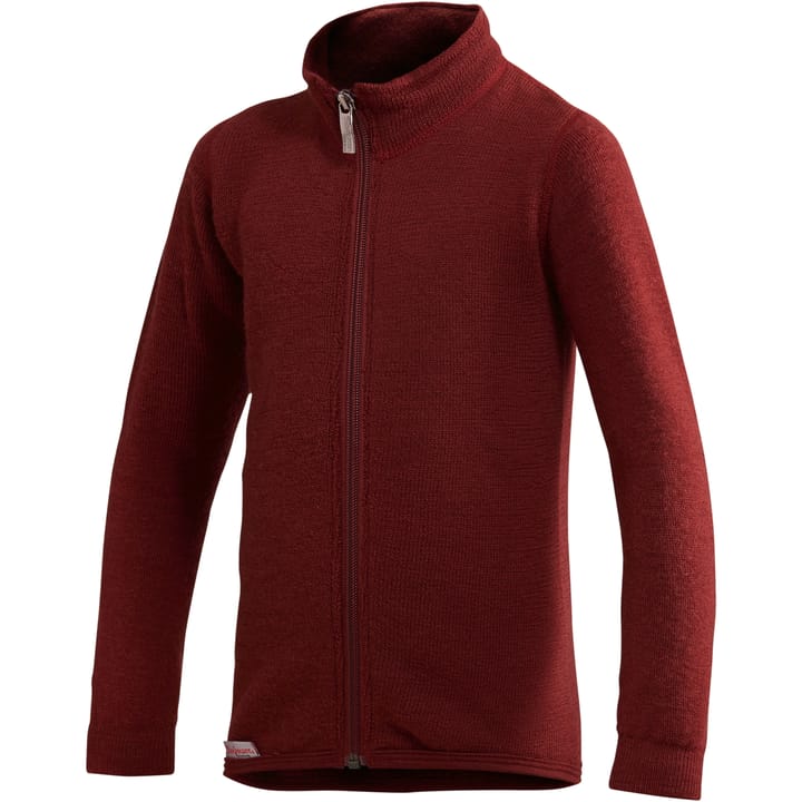 Kids' Full Zip Jacket 400 Rust Red Woolpower