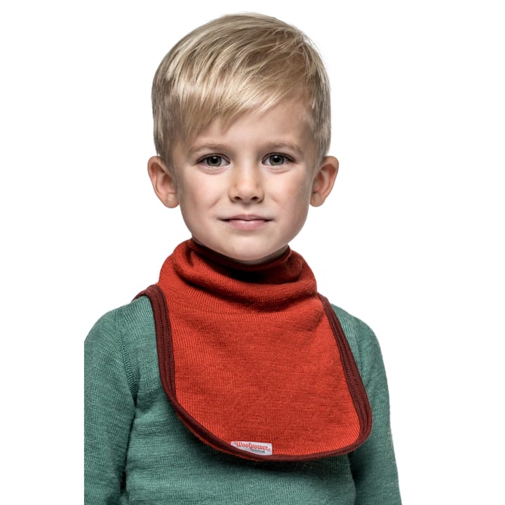 Kids' Mock Turtleneck 200 Autumn Red Woolpower