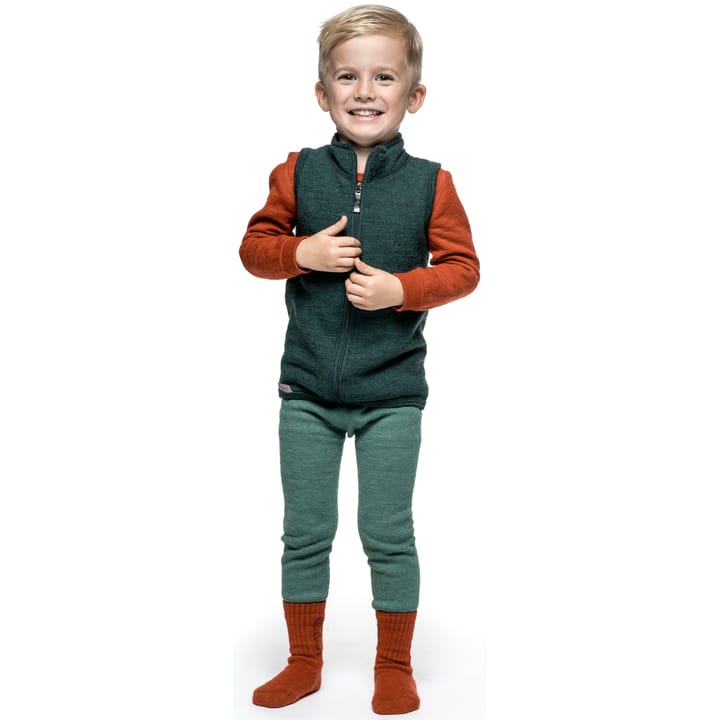 Kids' Vest 400 Forest Green Woolpower