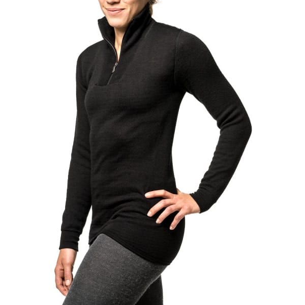 Woolpower Zip Turtleneck 400 Black Woolpower