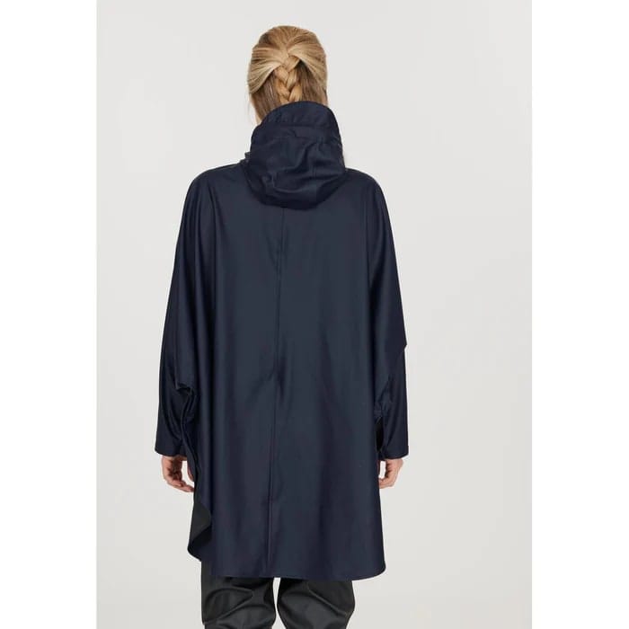 Weather Report Flame W PU Rain Poncho W-PRO 5000 Navy Weather Report