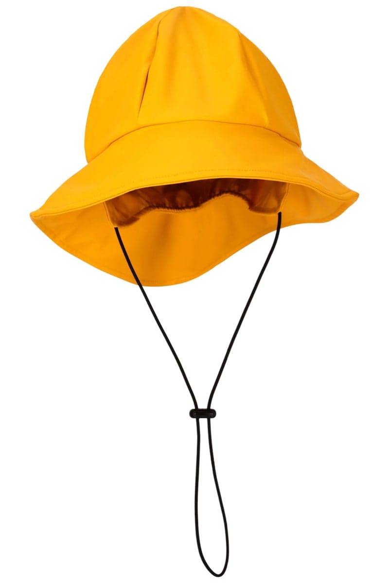 Weather Report Alix Unisex Pu Rain Hat Golden Rod