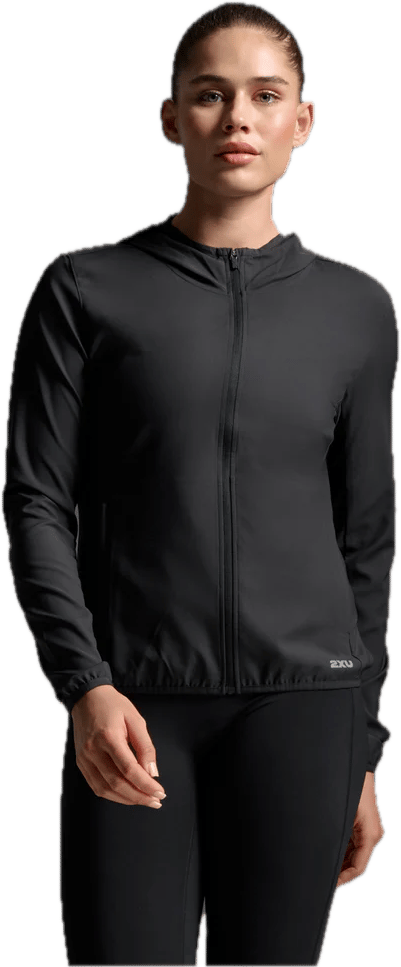 2XU Women's Aero Jacket Black/Silver Reflective 2XU