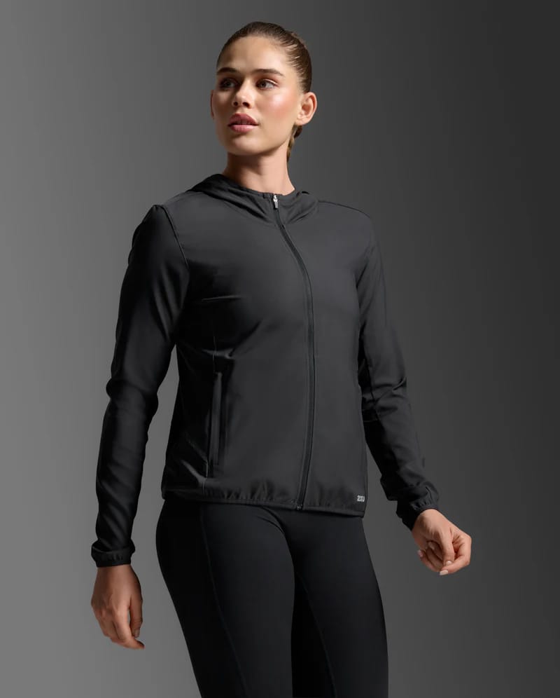 2XU Aero Jacket Black/Silver Reflective