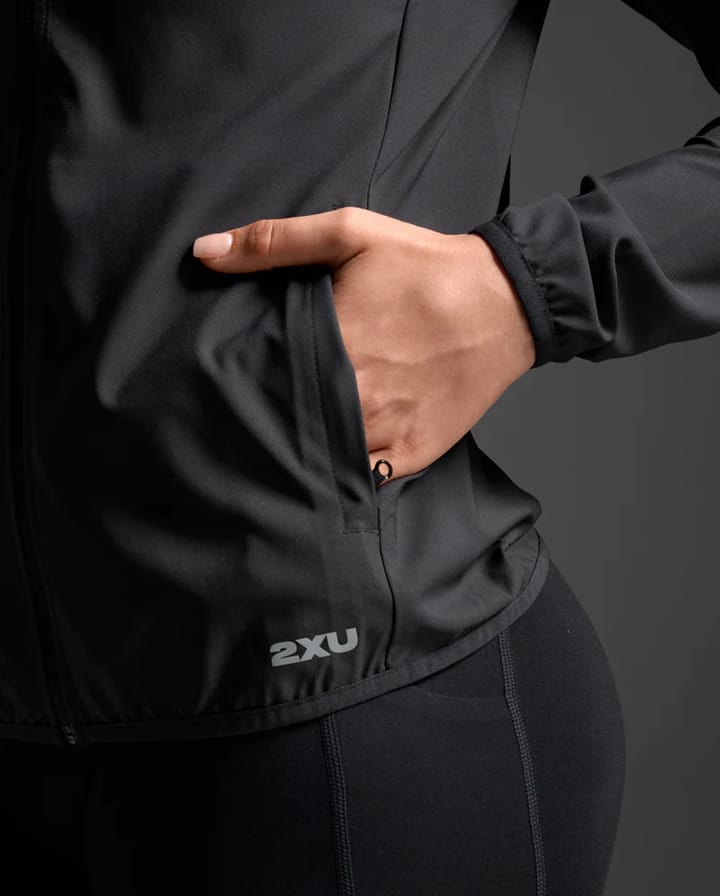 2XU Women's Aero Jacket Black/Silver Reflective 2XU
