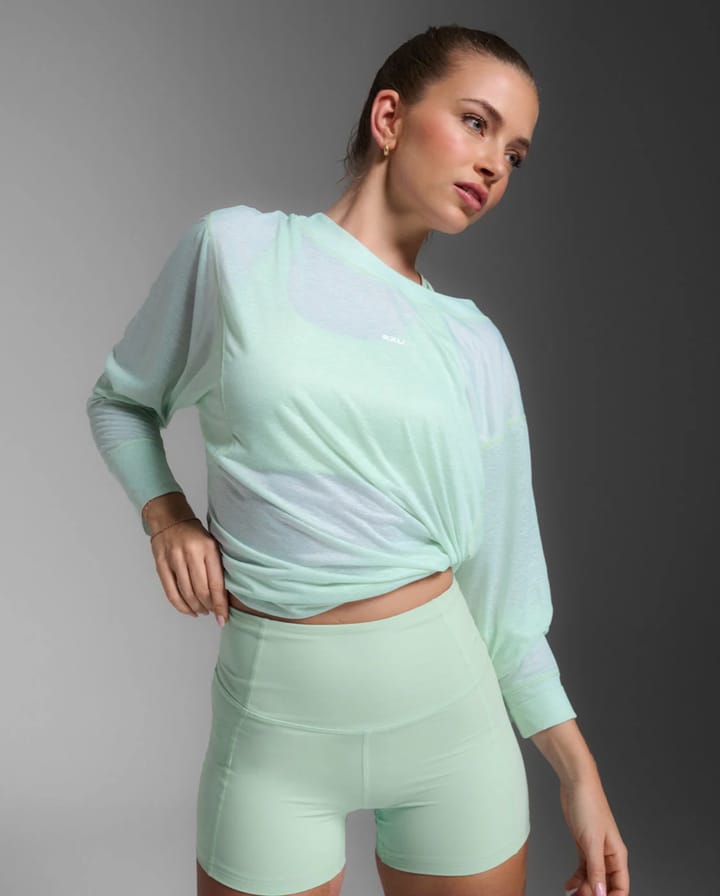 2XU Relight Long Sleeve Digital Mint/white 2XU