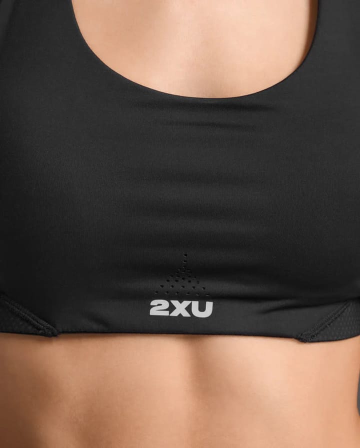 2XU Aero Mesh Medium Impact Bra Black/silver Reflective 2XU