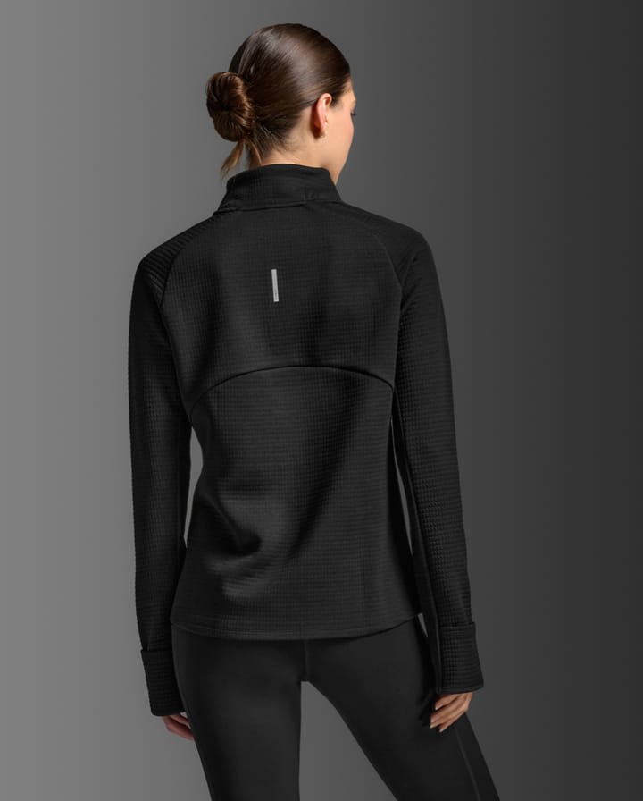 2XU Women'S Ignition Hyper-Haptic 1/4 Zip Black/silver Reflective 2XU 2XU Women'S Ignition Hyper-Haptic 1/4 Zip Black/silver Reflective 2XU