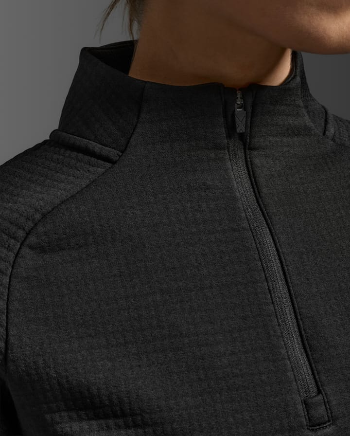2XU Women'S Ignition Hyper-Haptic 1/4 Zip Black/silver Reflective 2XU 2XU Women'S Ignition Hyper-Haptic 1/4 Zip Black/silver Reflective 2XU