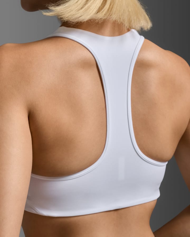 2XU Women's Form Racerback Medium Impact Bra White/white 2XU 2XU Women's Form Racerback Medium Impact Bra White/white 2XU