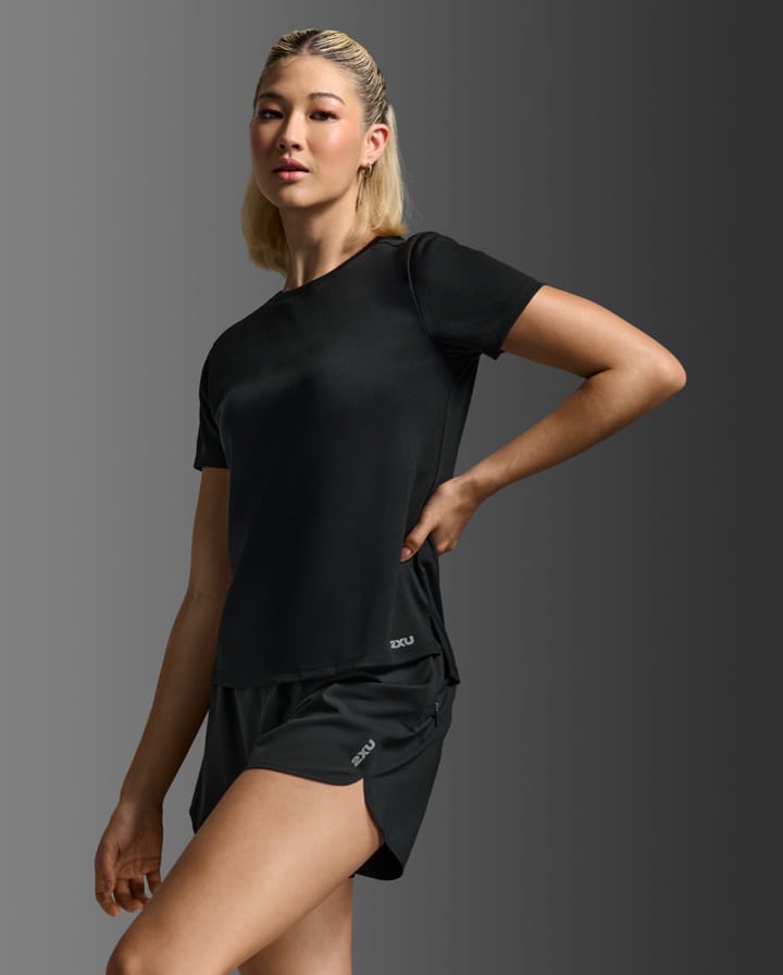 2XU Women'S Aero Mesh Tee Black/silver Reflective 2XU