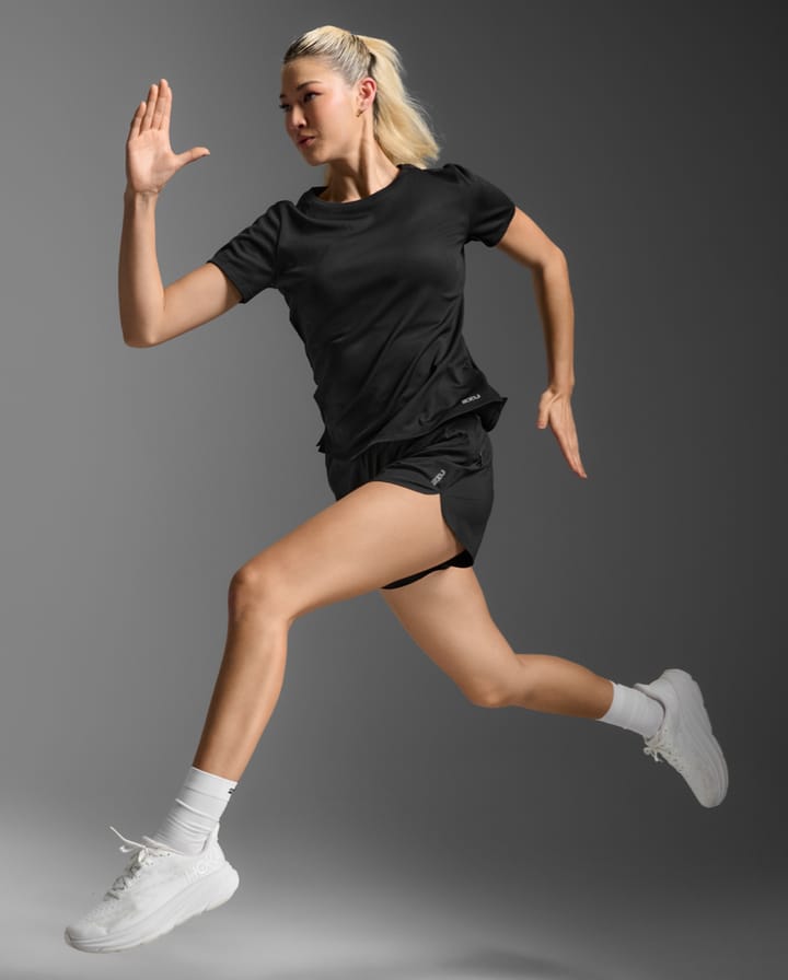 2XU Women'S Aero Mesh Tee Black/silver Reflective 2XU