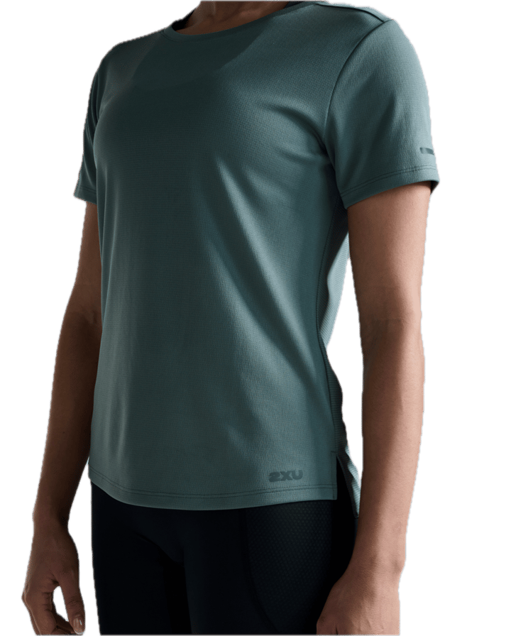 2XU Women'S Aero Mesh Tee Olive Leaf/olive Leaf Reflective 2XU