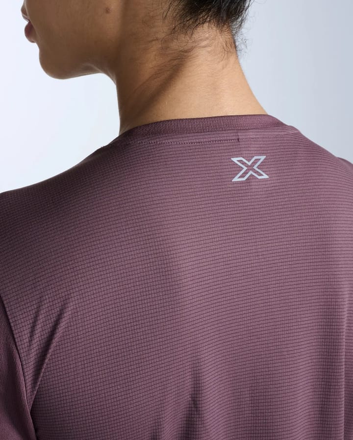 2XU Women'S Aero Mesh Long Sleeve Currant/silver Reflective 2XU