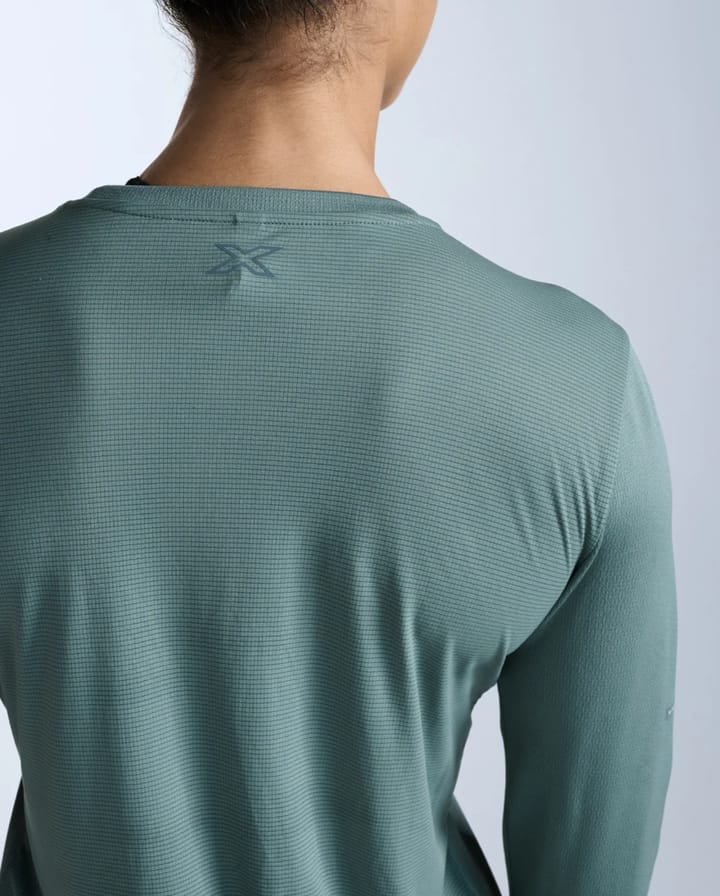 2XU Women'S Aero Mesh Long Sleeve Olive Leaf/olive Leaf Reflective 2XU