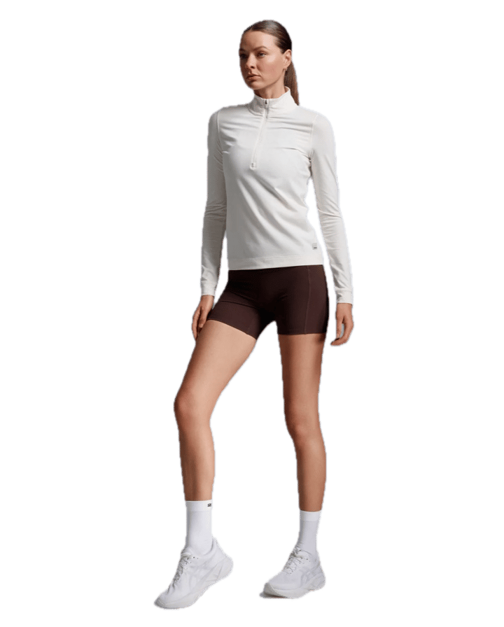 2XU Women'S Flex 1/2 Zip Long Sleeve Chalk/chalk 2XU