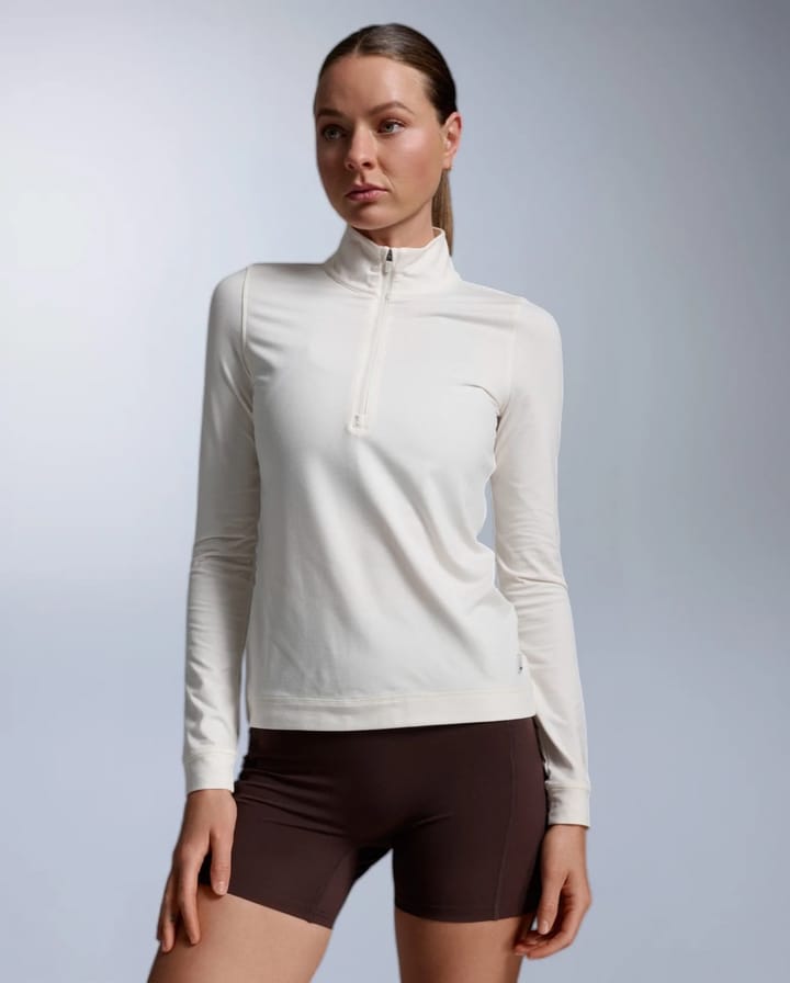 2XU Women'S Flex 1/2 Zip Long Sleeve Chalk/chalk 2XU