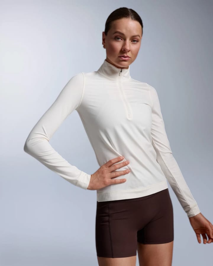 2XU Women'S Flex 1/2 Zip Long Sleeve Chalk/chalk 2XU