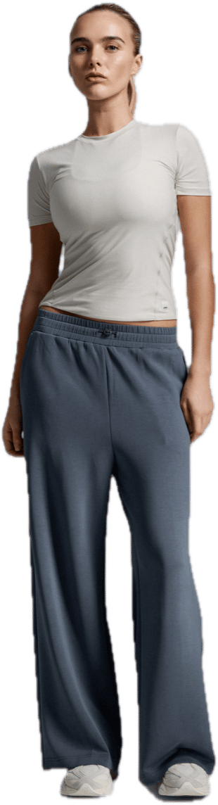 2XU Women'S Wonderluxe Sand Washed Wide Leg Pants India Ink/white 2XU