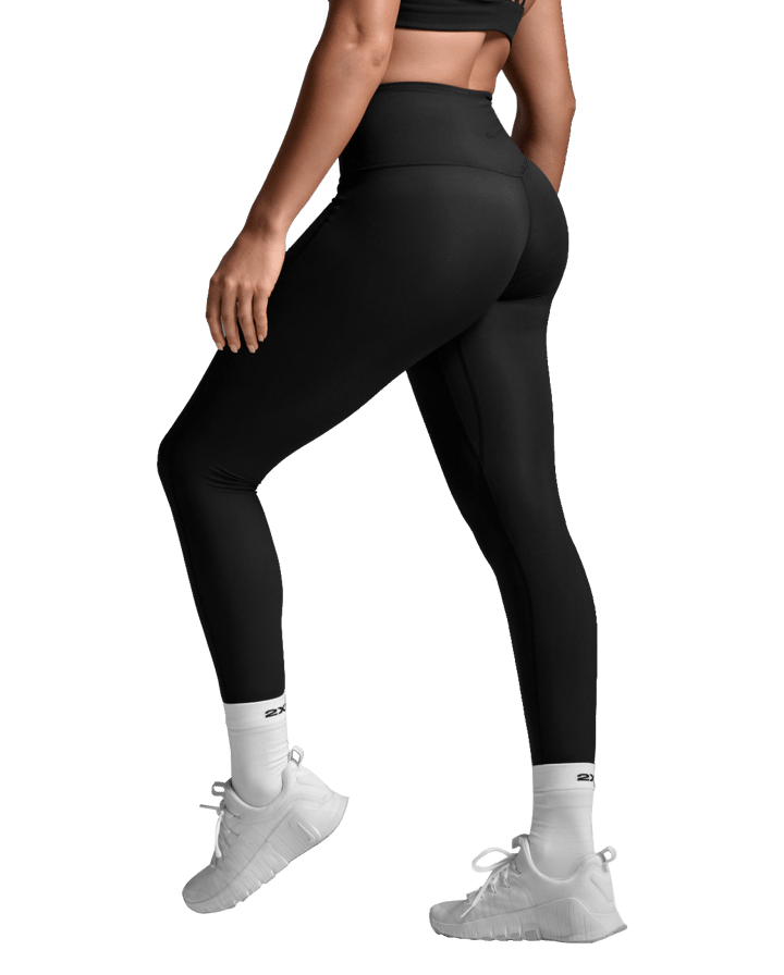 2XU Women's Fluid Hi-Rise Tights Black/black 2XU 2XU Women's Fluid Hi-Rise Tights Black/black 2XU